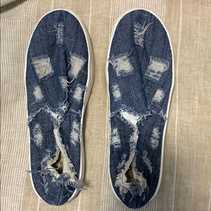 Denim Slip-ons